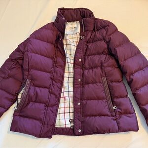Coach Purple Puffer Jacket